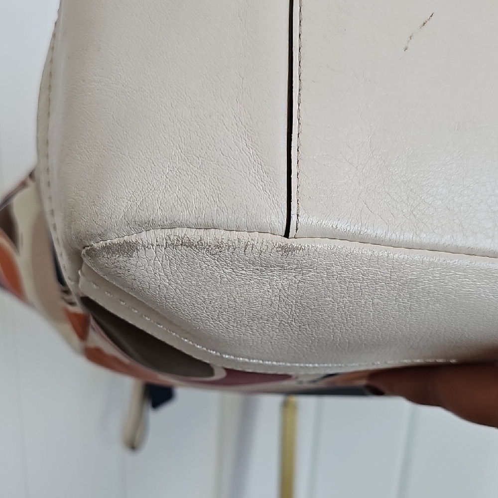 Coach 2013 Muticolor Part Op Ast Satin and Leather Carrie Tote - Picture 14 of 14